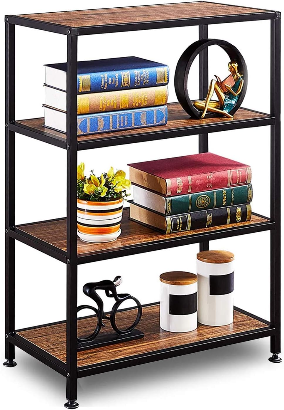 4-Tier Metal Frame Bookshelf A55016