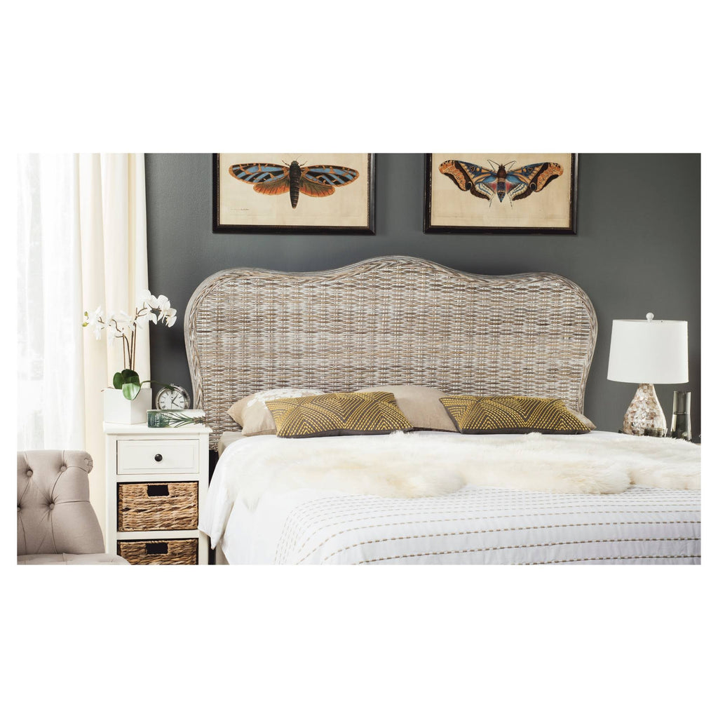 White Washed Headboard (Full) J55704