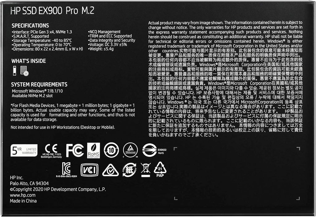 1TB NVMe Internal PC SSD - M.2 2280 V236534