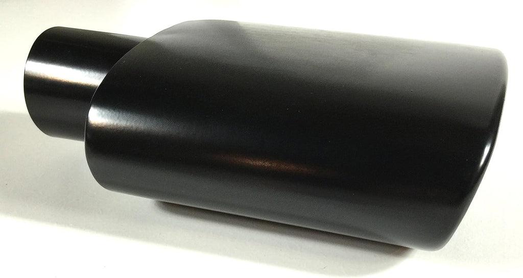Black Powder Coated Stainless Steel Exhaust Tip Pack of 2 L50123