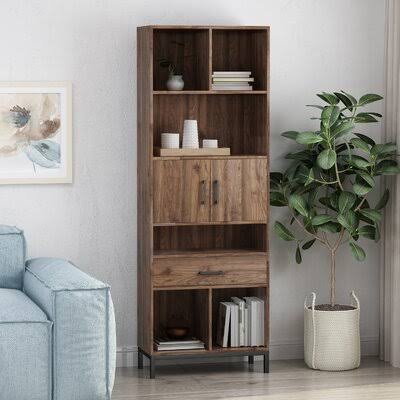 Walnut Standard Bookcase A3108