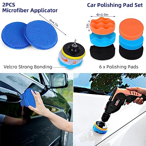 25PCS Car Detailing Kit with Drill Brush and Washing Mitt Q98070