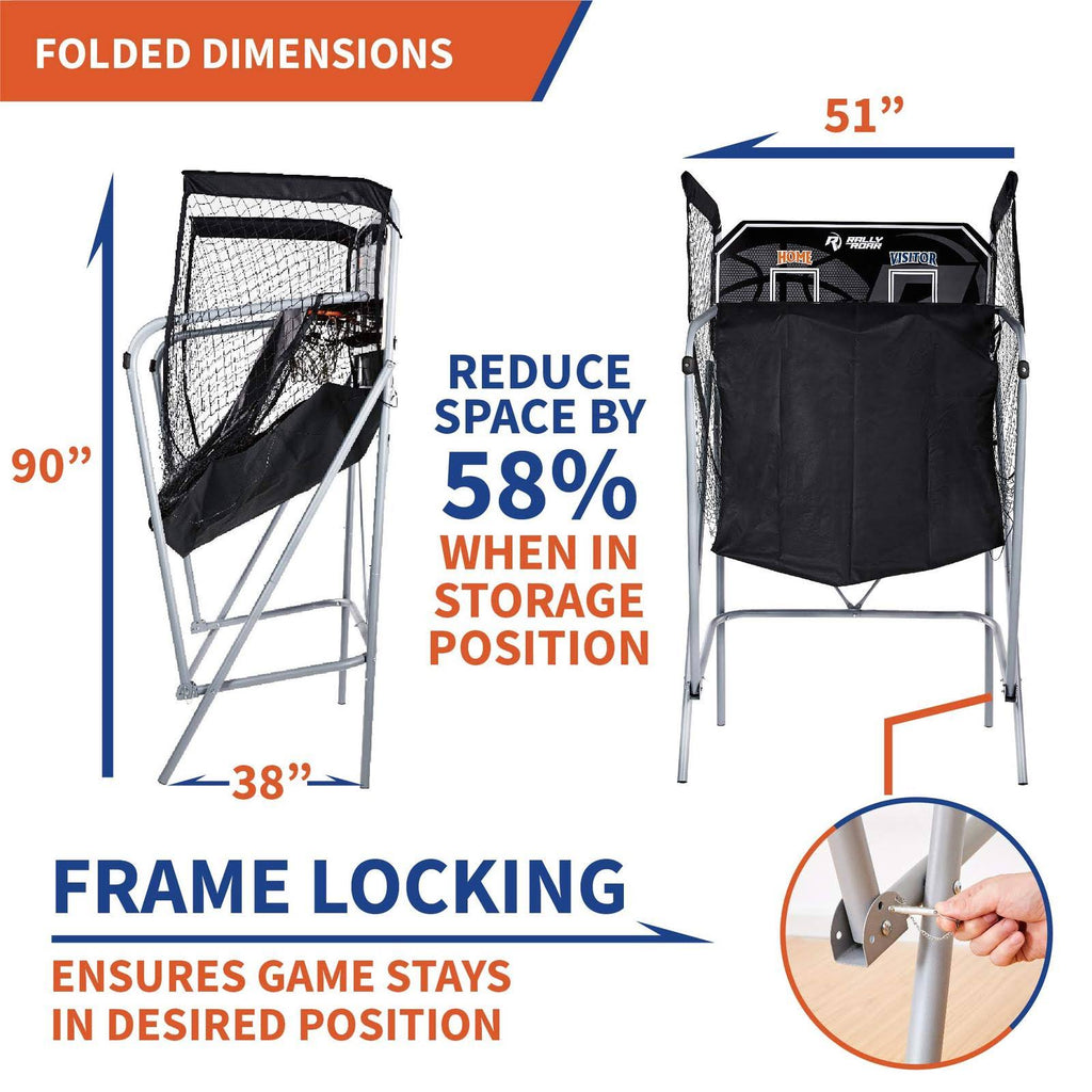 Basketball Arcade Game with LED Lights and Scorer Y58907