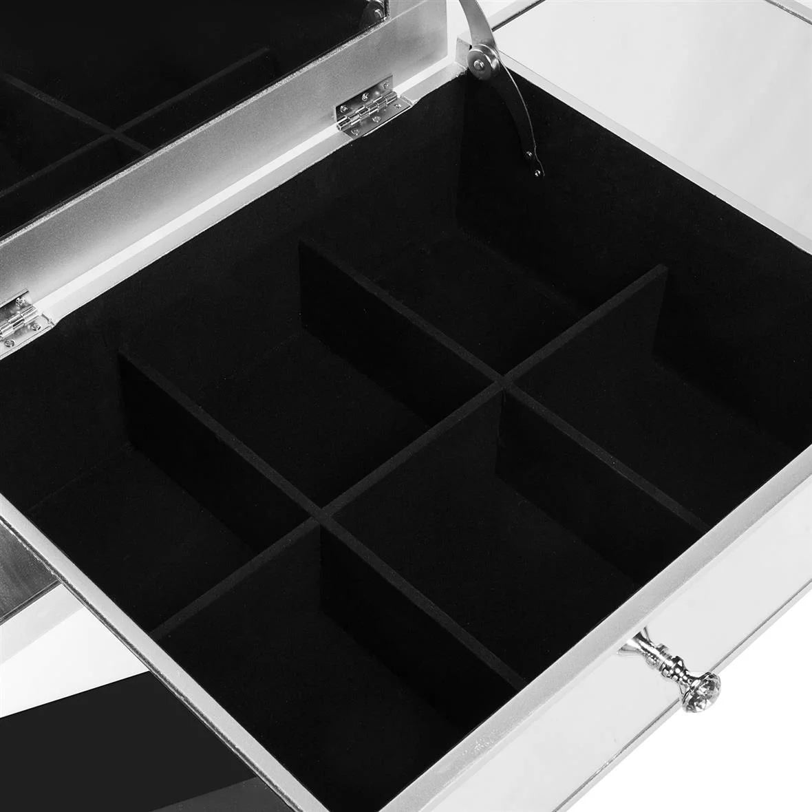 Wood Vanity Table with Flip-top Mirror 3 Drawers P1410