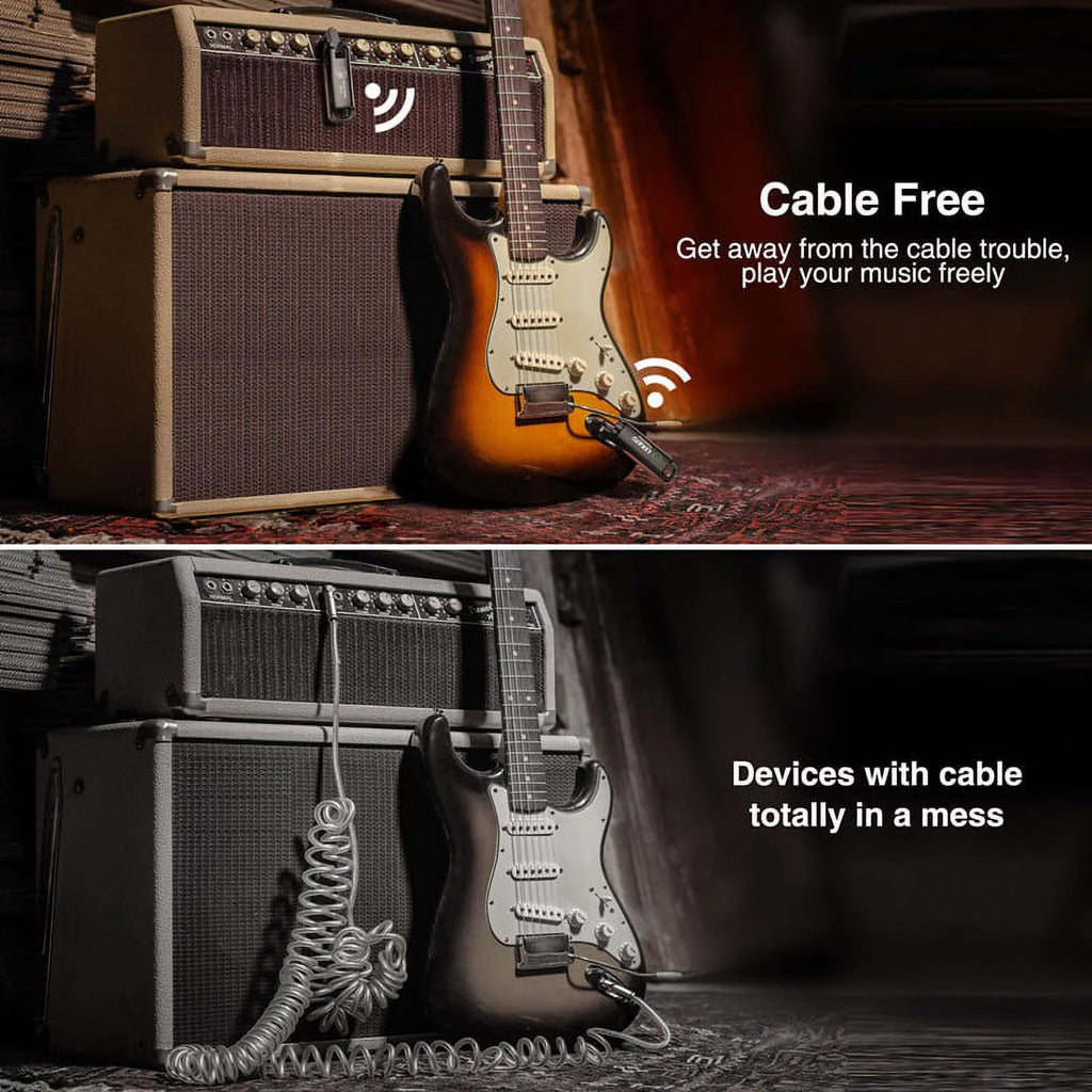 Wireless Guitar Audio System Transmitter Receiver Y9799