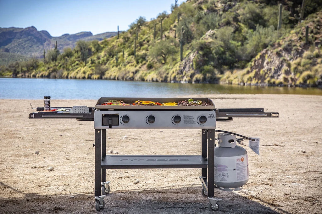 4 Burner Portable Griddle with Foldable Side Shelf H3278