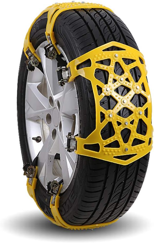 Universal Tire Chains 6Pcs Anti-Skid Snow Chains Portable Emergency Traction Car Snow Tyre Chains I50251