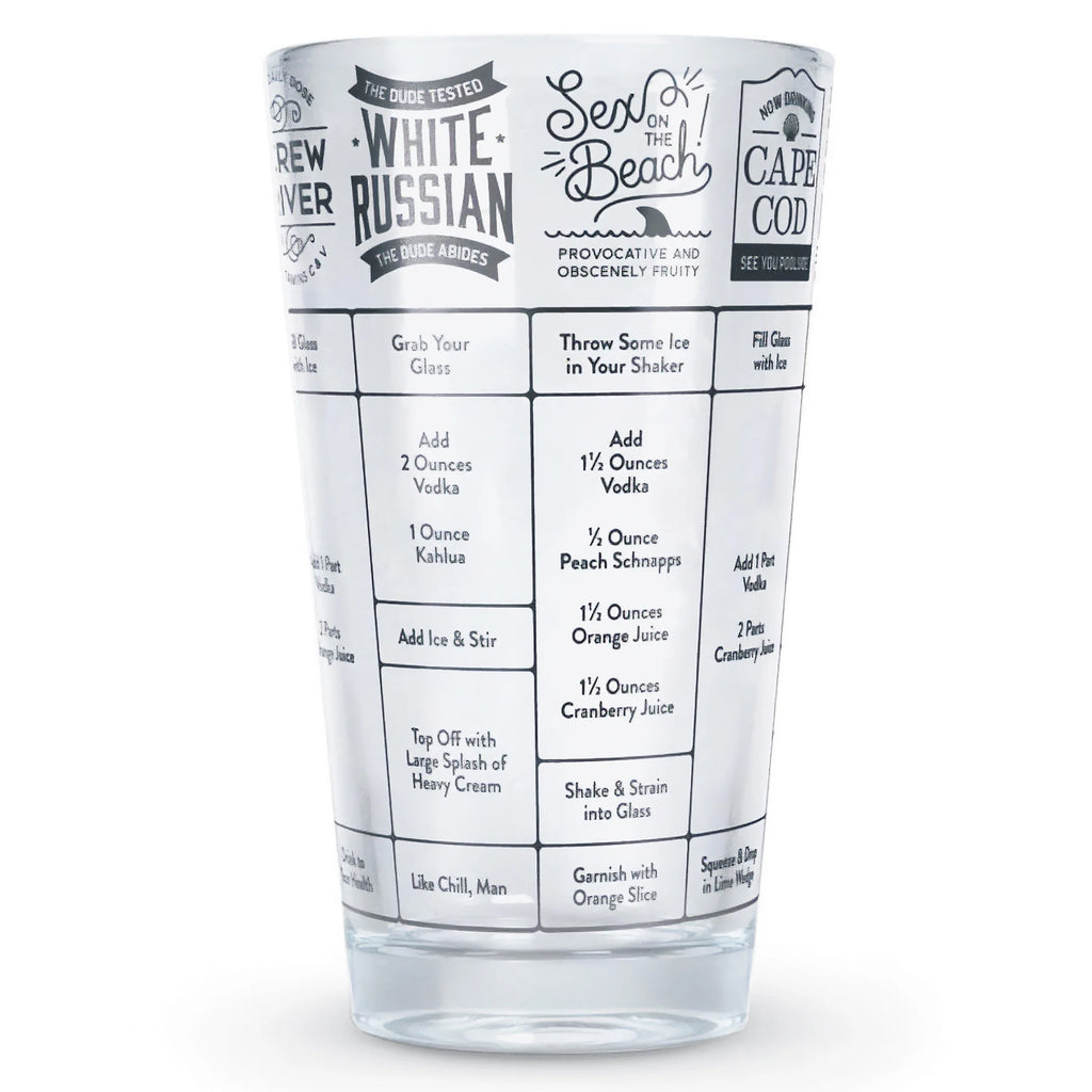 16 oz. Glass Cocktail Recipes G9154