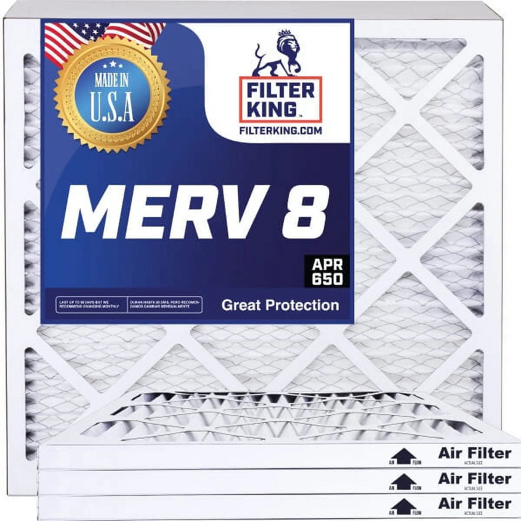 13x66x1a MERV 8 Pleated HVAC Air Filter 4-Pack Y461301