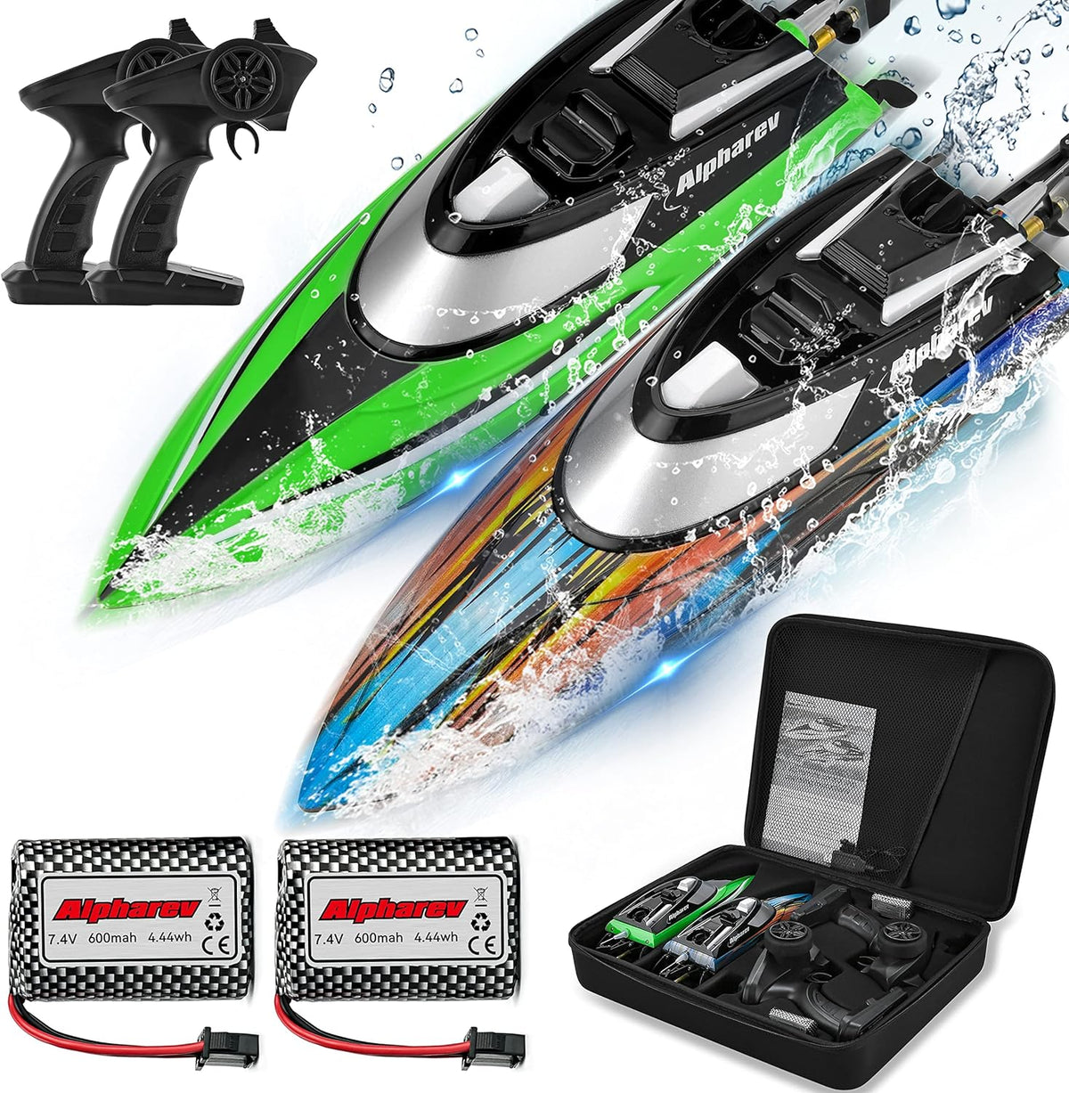 20+ MPH Remote Control Boat with Case T25824