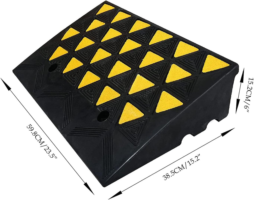 2 Pack 6'' Rise Rubber Curb Ramp M17861