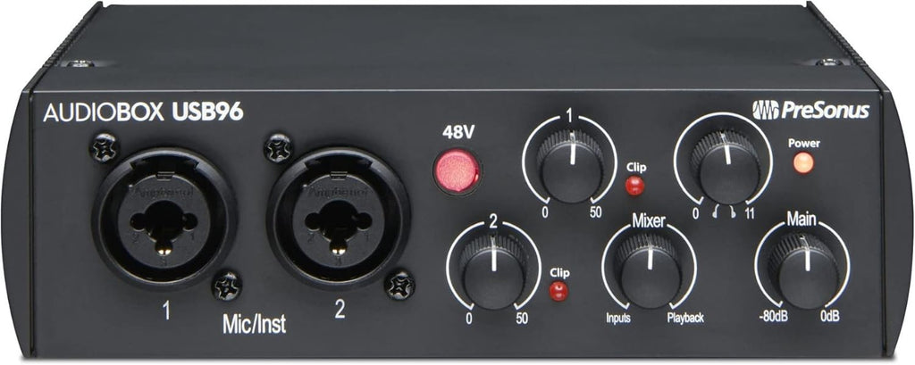 2x2 USB 2.0 Audio Interface with Headphones and Cable Bundle N4574