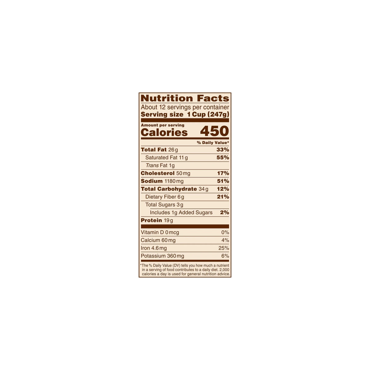 Beef Chili Canned Beans with Meat 6 lb 11 oz Pack of 18 U523