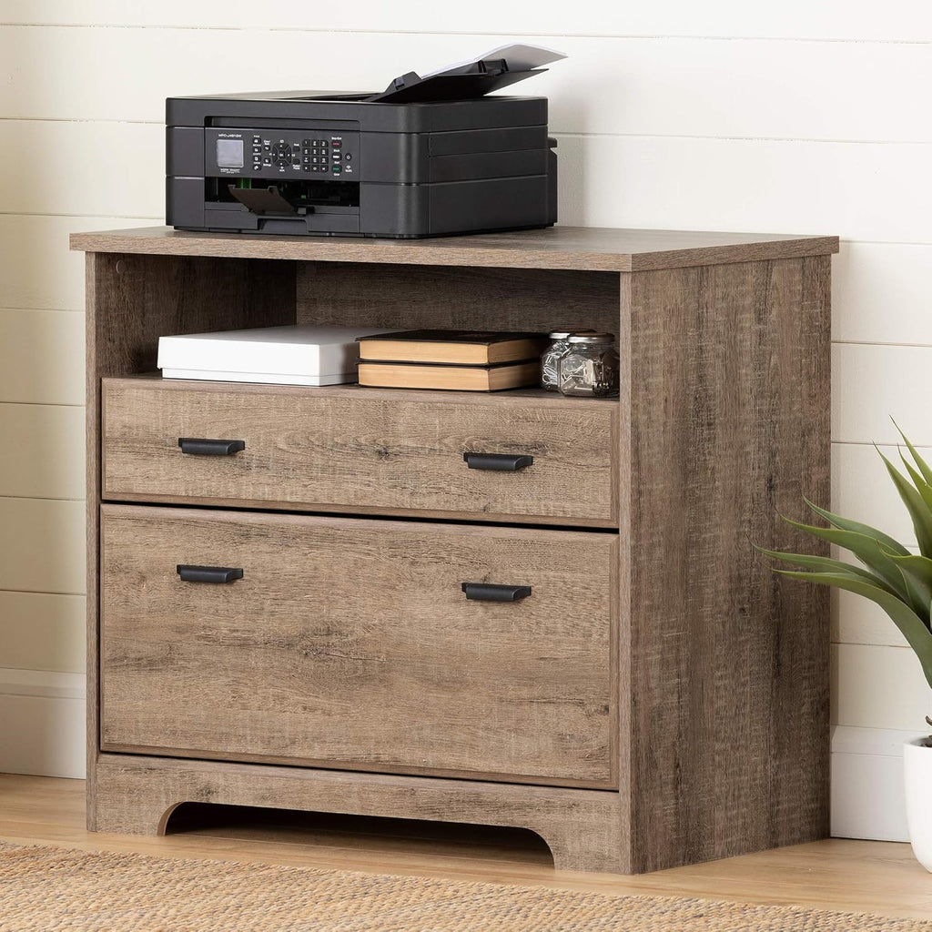 Gray Maple 2-Drawer File Cabinet H430