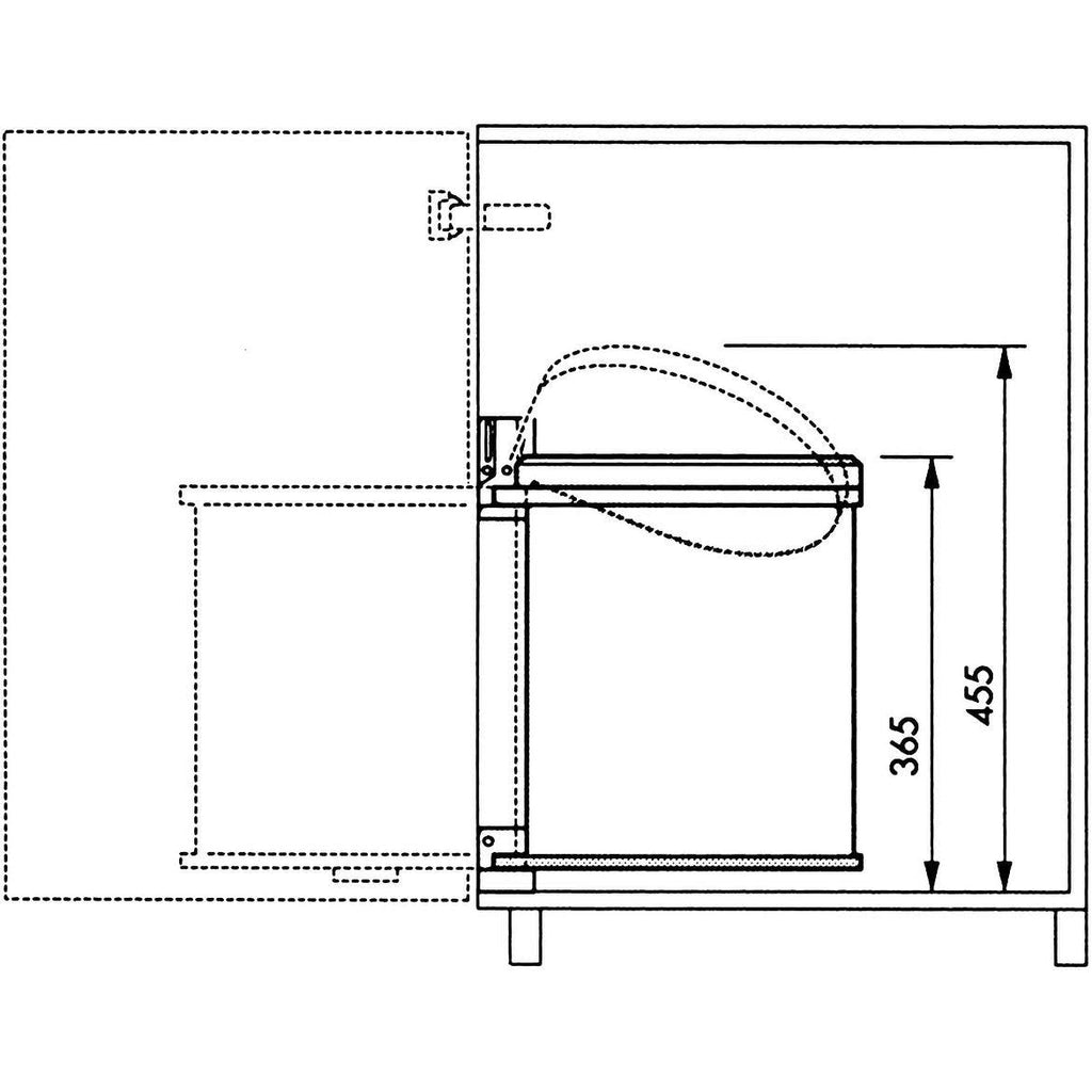 Compact Box 15 Stainless Steel Trash Can G22645