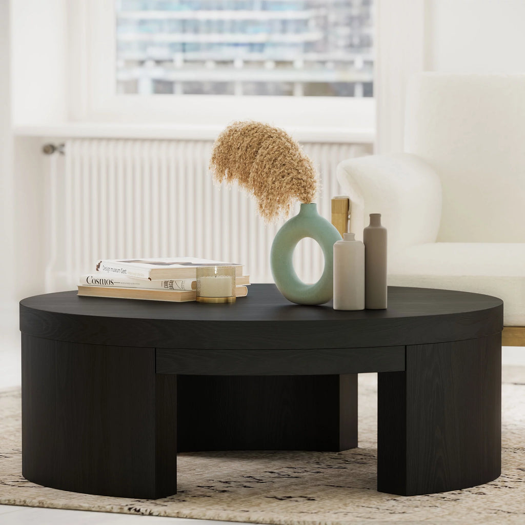 Round Black Coffee Table M59234