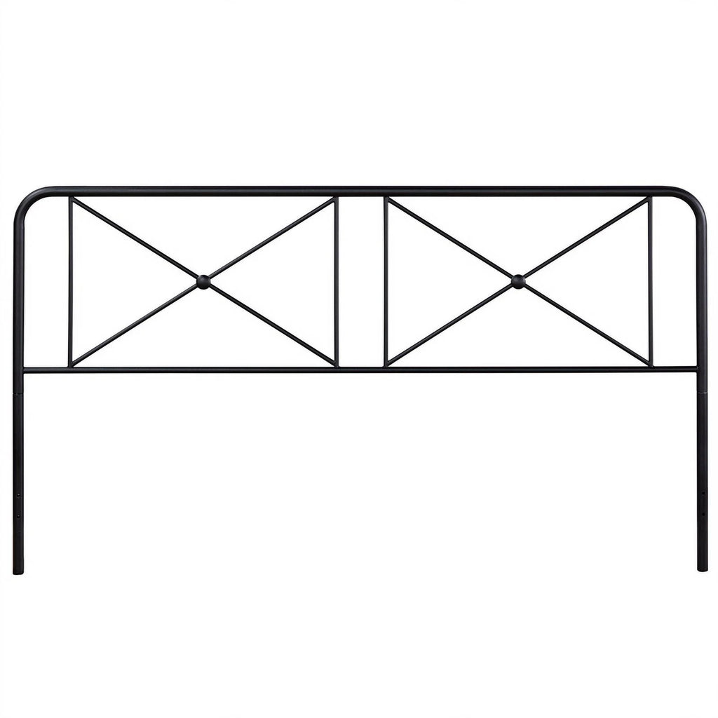 Metal King Bed Black D624279