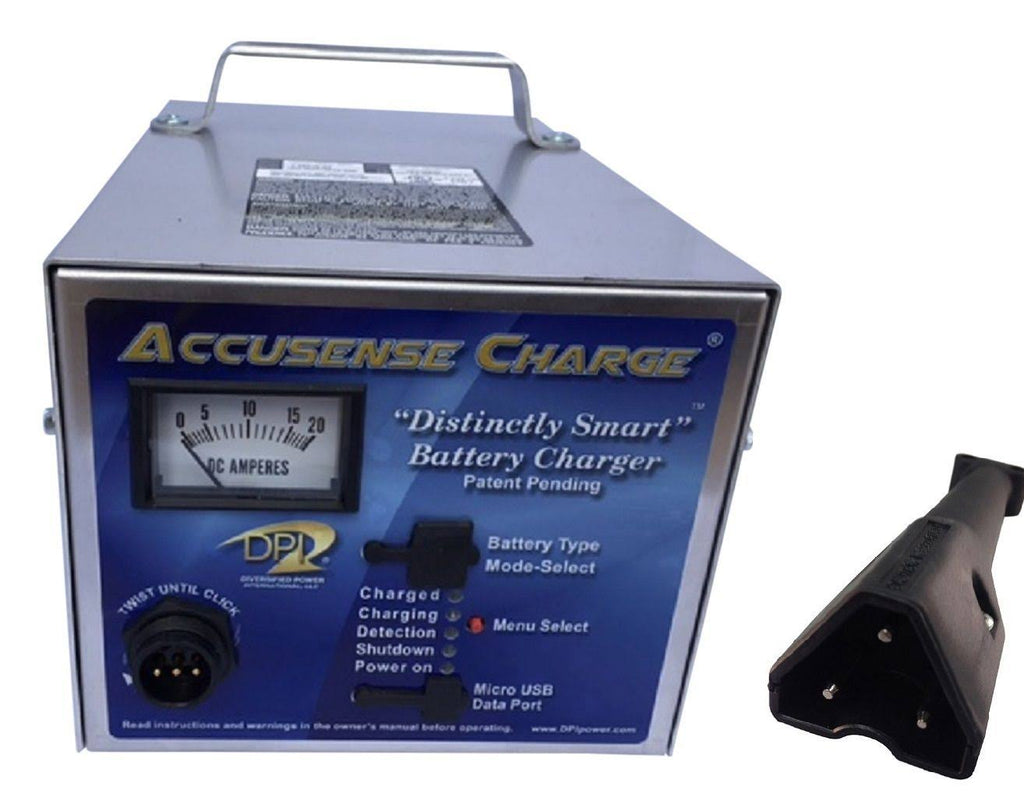 48Volt 17amp Golf Cart Battery Charger with EZ-GO RXV Connector E3049