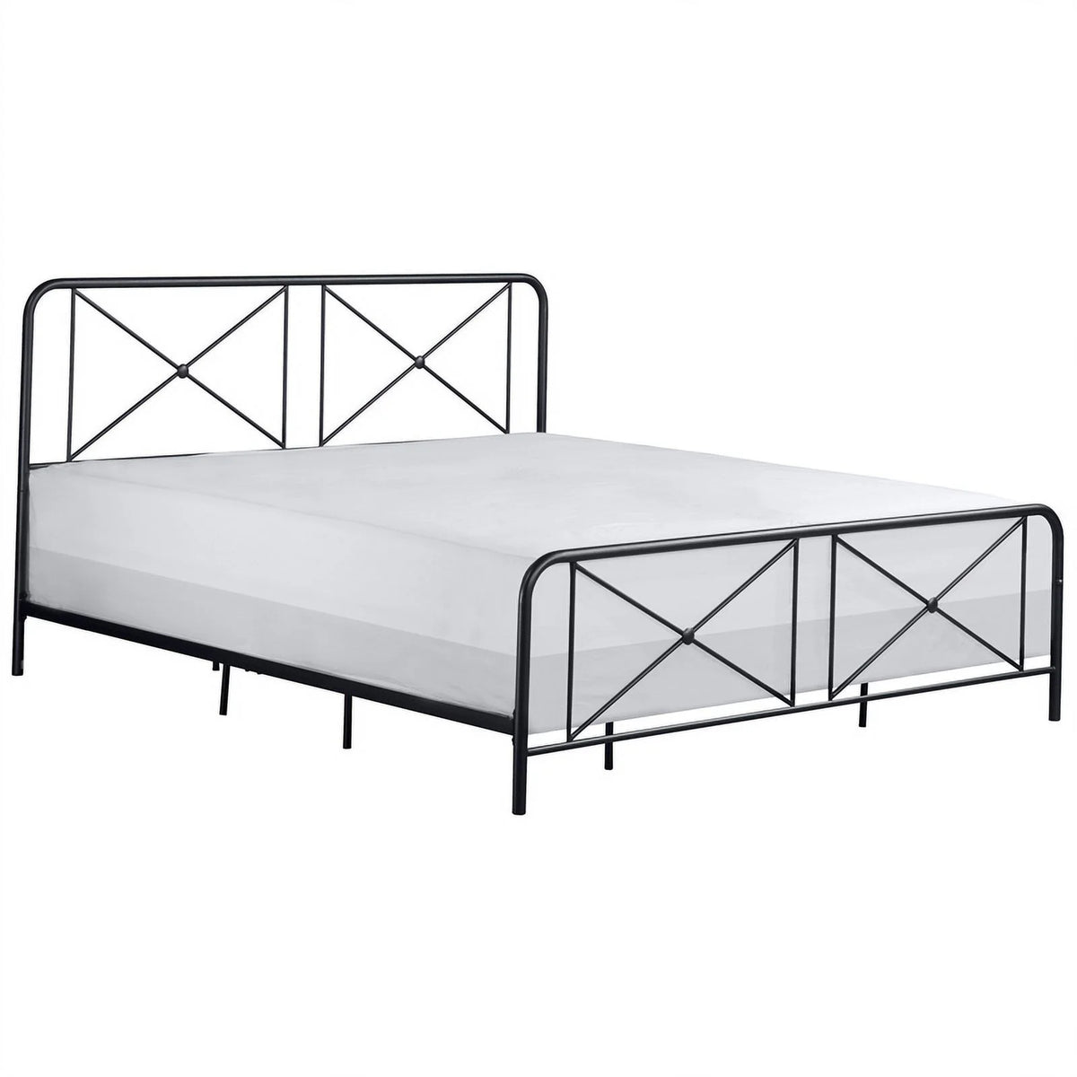 Metal King Bed Black D624279
