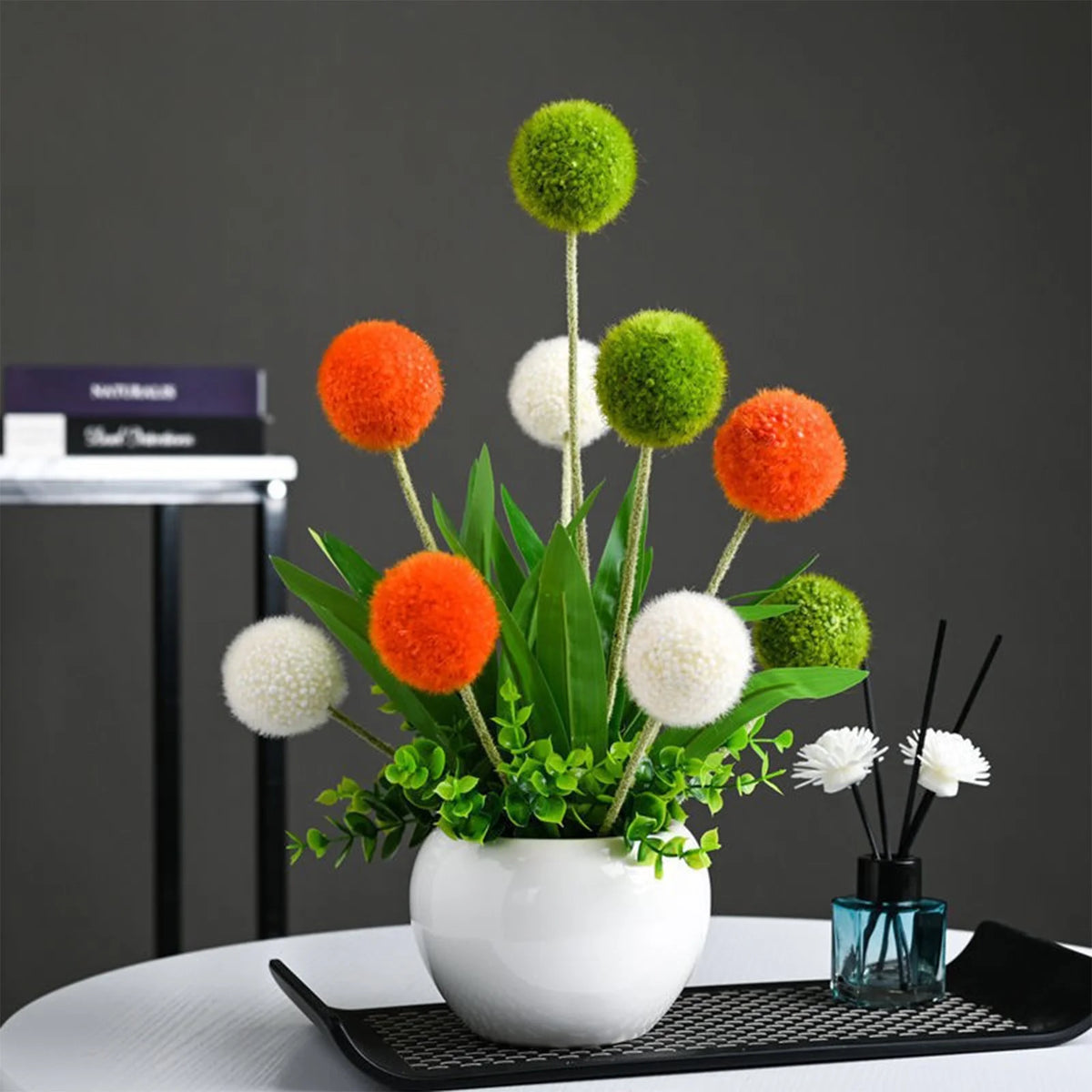 Colorful Artificial Flower Potted Plant O412