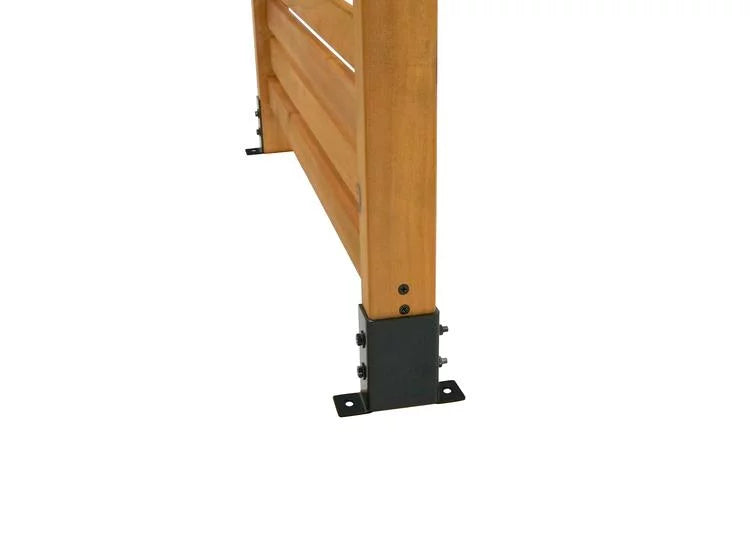 6 ft H x 3 ft W Slatted Wood Privacy Screen Kit (1 Panel) J726