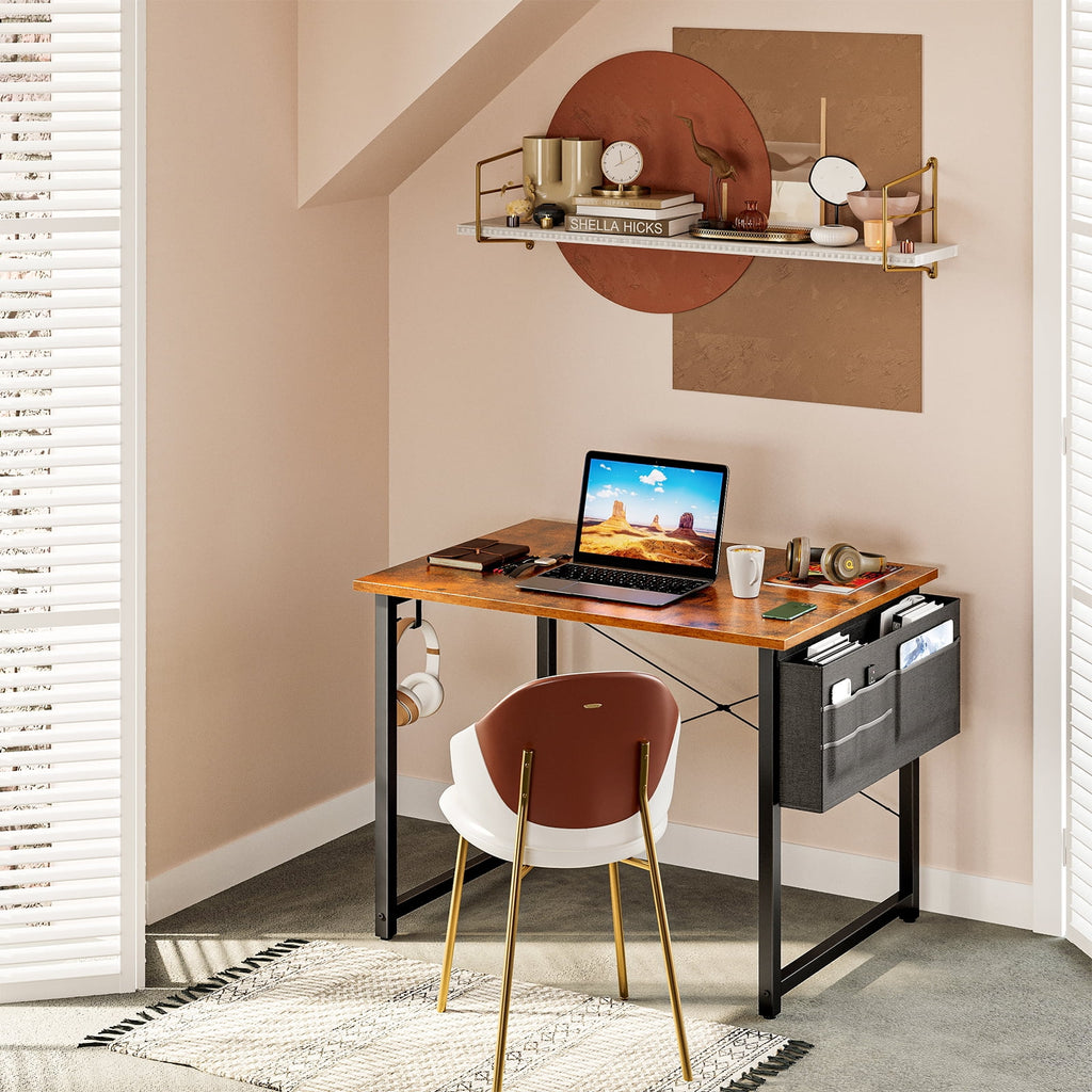 32 inch Small Computer Writing Desk with Storage Bag N2787