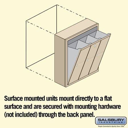 3 Doors Sand Vertical Mailbox N470069