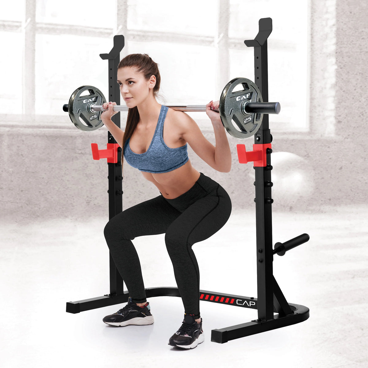 Adjustable Olympic Squat Rack V667