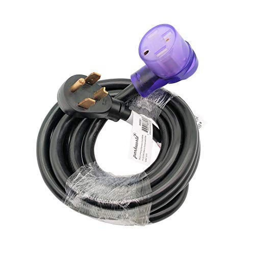 Dryer 4 Prong 30A Extension Cord NEMA 14-30P to 14-30R, 15FT F322
