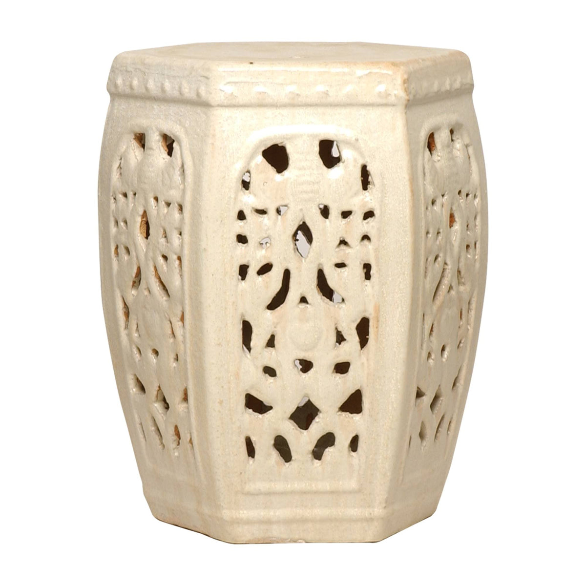 Champagne Hexagon Garden Stool T158