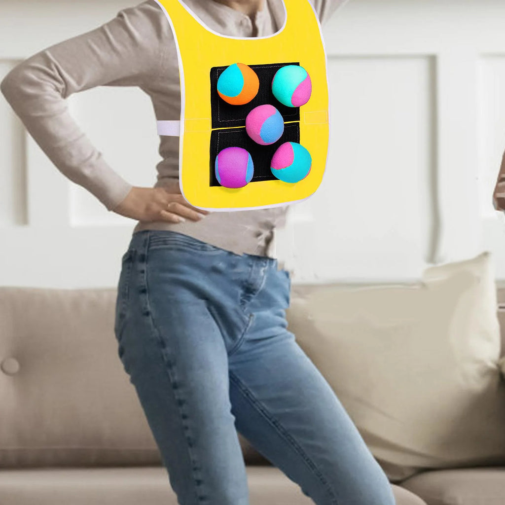 Sticky Dodgeball Vest with 5 Sticky Ball T992438