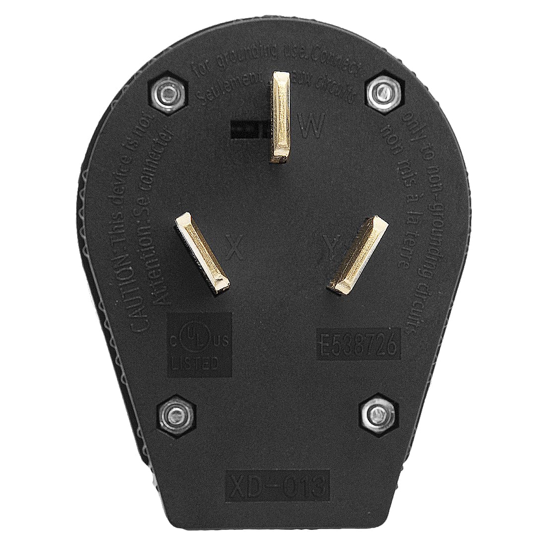 3-Prong Dryer Nema 10-50P Plug 125/250V Angle Plug C95390