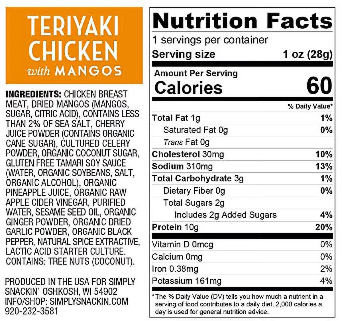 Teriyaki Chicken Breast with Mangos 24-Pack Q436445