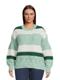 Lightweight Pointelle Pullover Sweater P9876