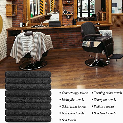 36 Packs Gray Microfiber Absorbent Salon Towels 16 x 28 Inches I49631