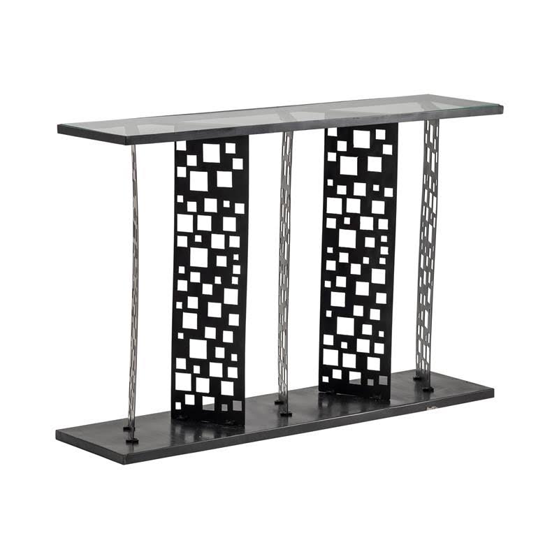 Black Metal Console Table Z971934