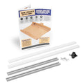 DIY Table Saw Crosscut Sled Kit with 2 UHMW Bars 2 Aluminum Tracks 1 Knob 1 Bolt X64866