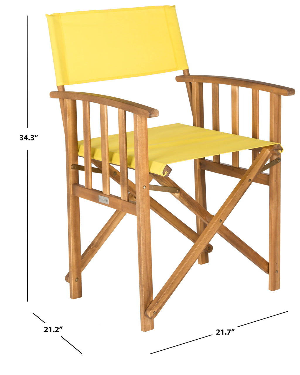 Set of 2 Natural Yellow Outdoor Chair G26881
