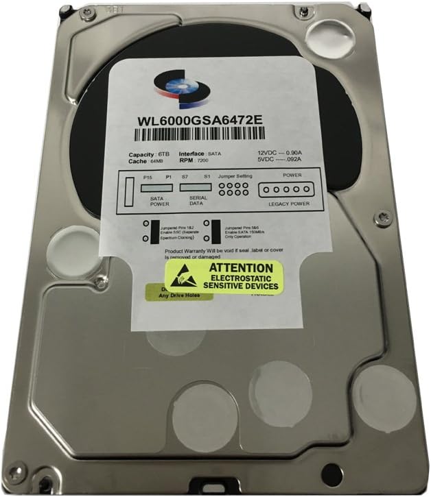 6TB 7200RPM 64MB Cache SATA 3.5 Hard Drive W89096