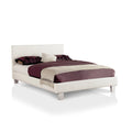Queen Size Leatherette Platform Bed with 8-Inch Mattress V319