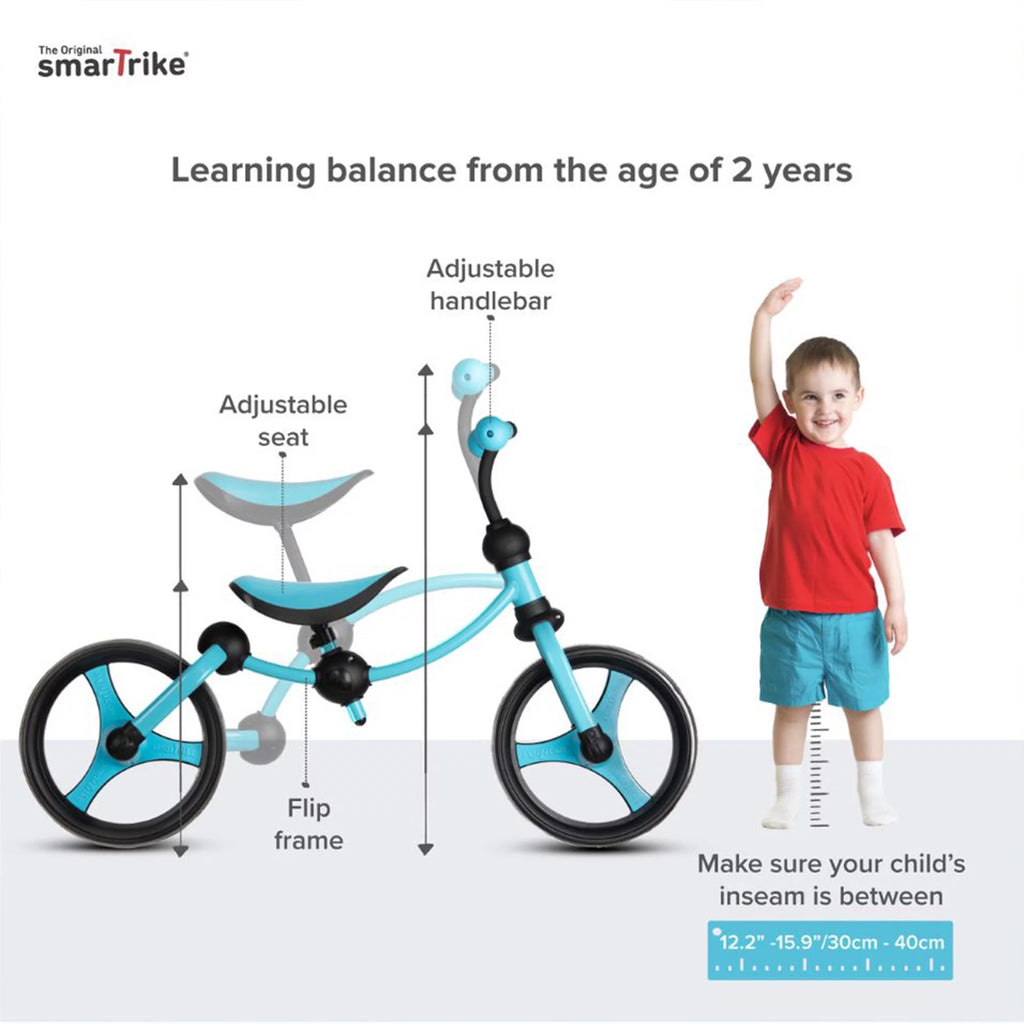 Adjustable 2 in 1 Kids Balance Bike, Blue R775