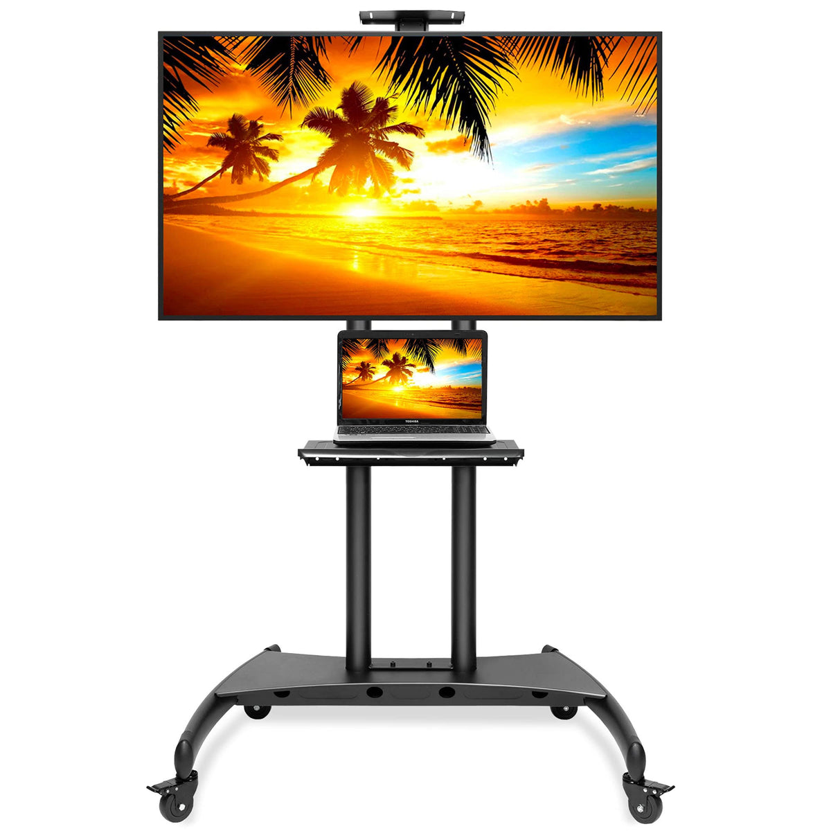 Rolling TV Stand Mobile TV Cart for 55" - 80" Plasma LED LCD U567