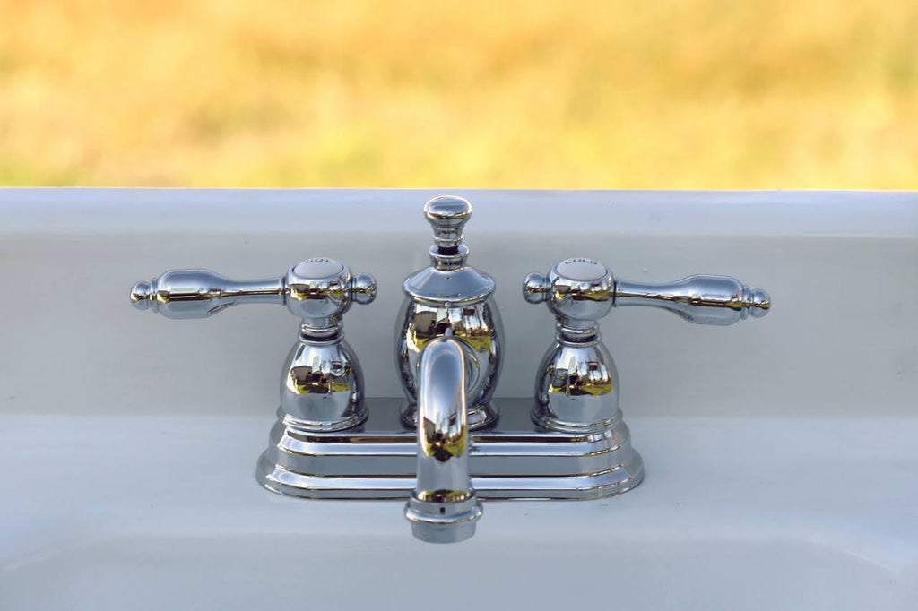 Chrome Centerset Lavatory Faucet with Pop-Up R681