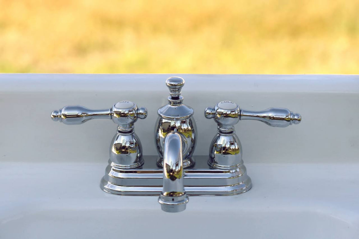 Chrome Centerset Lavatory Faucet with Pop-Up R681