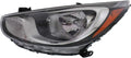Hyundai Accent Headlight Assembly 2012 2014 Driver Side Halogen L26245