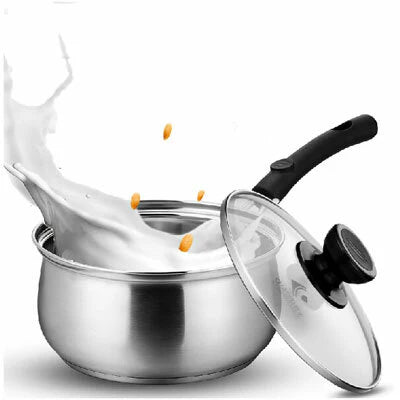 Stainless-Steel Sauce Pan with Glass Lid 16cm A102