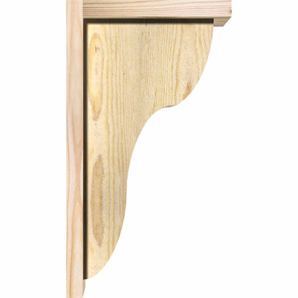 Carmel Rough Sawn Corbel with Backplate, Douglas Fir J966034