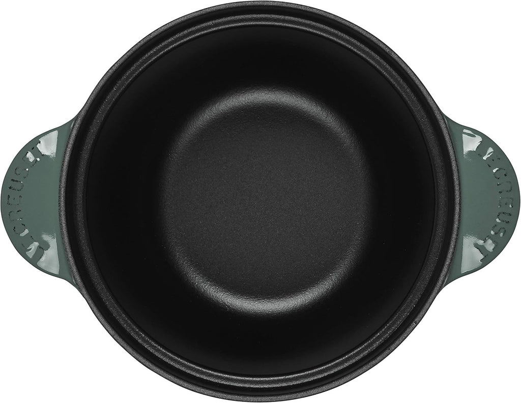 Enameled Cast Iron Rice Pot with Stoneware Insert, 2-1/2-Quart T711