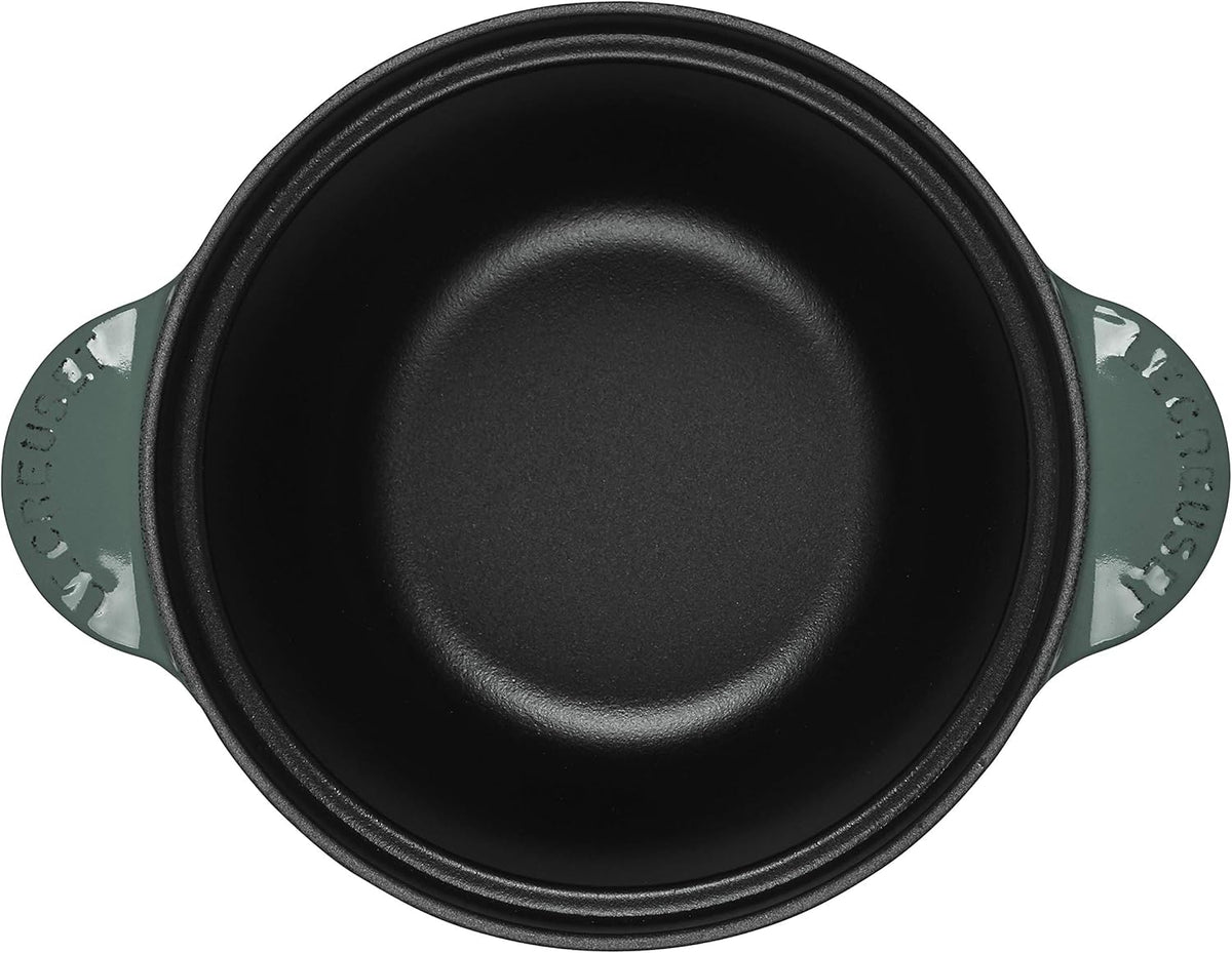 Enameled Cast Iron Rice Pot with Stoneware Insert, 2-1/2-Quart T711