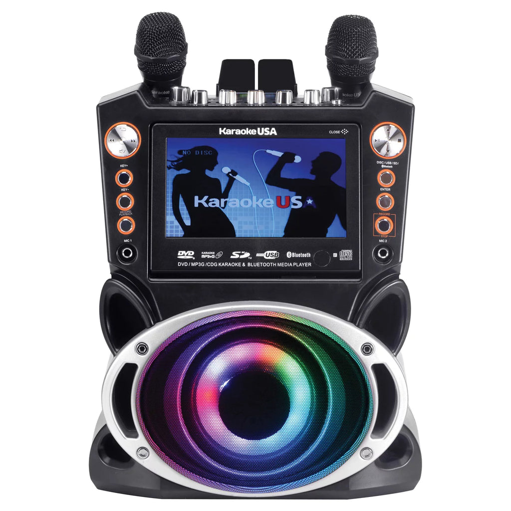 35-Watt Karaoke System with 7" TFT Digital Color Screen, 2 Microphones W319
